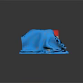 Blue Cloth Covering Red Buckets With White Labels On Dark Background