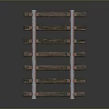 Detailed Railway Track Model With Wooden Sleepers And Metal Rails