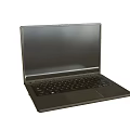 Sleek Black Modern Laptop With Open Screen And Full Keyboard Design