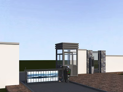 Modern Gate 3d model