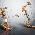 Modern mechanical crossbow shift bow 3d model
