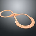 Wooden Figure Eight Toy Track With Smooth Curved Structure And Playful Design