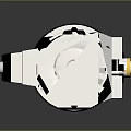 Blue Lightsaber With Metallic Hilt And Glowing Blade On Black Background