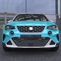 Turquoise Modern SUV Featuring Stylish Front Grille LED Headlights And Alloy Wheels