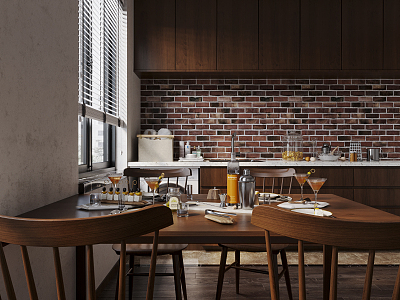 INDUSTRIAL LOFT RESTAURANT KITCHEN 3d model