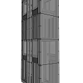 Modern Commercial Elevator With Glass Doors And Stainless Steel Structure For Office Buildings