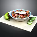 Fresh Mediterranean Salad Bowl With Feta Cheese Tomatoes Olives Green Pepper And Cucumber Slices