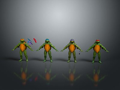 Ninja Turtles Teenage Mutant Ninja Turtles Cartoon Character Cartoon Ninja Turtles Animation Ninja Turtles 3d model