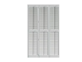 modern folding door 3d model