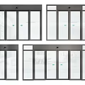 Different Styles of Glass Doors with Frame and Small Window Designs