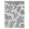 Modern White Textured Wall With 3D Sculptural Decorative Circular Elements