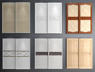 Jane European Wardrobe Door Wardrobe Sliding Door 3d model