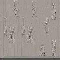 Modern Geometric Background Wall With Textured Stone Panels And Neutral Tones