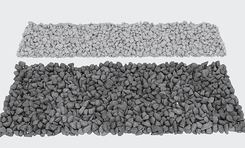 stone pebbles 3d model