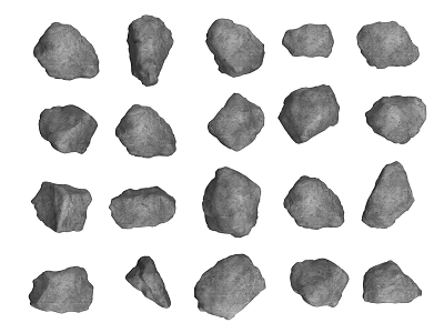 Natural Stone and Wood Materials for Modern Interior Design Projects 3d model