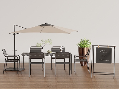 Outdoor Table and Chair Awning model