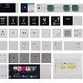 Modern Switch Panels With Diverse Designs USB Ports WiFi And Indicator Lights