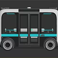 modern bus metro bus mini bus 3d model