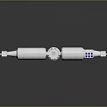 3D Rendered Cosmic Space Station Featuring Solar Panels and Modular Structure
