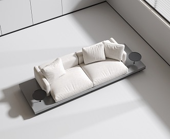 Modern Minotti double sofa 3d model