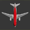 Red Avianca Airplane Model Showcasing Aerospace Space Exploration Design Features
