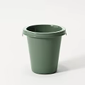 Green Public Trash Can With Durable Structure And Practical Design For Public Use 3d model
