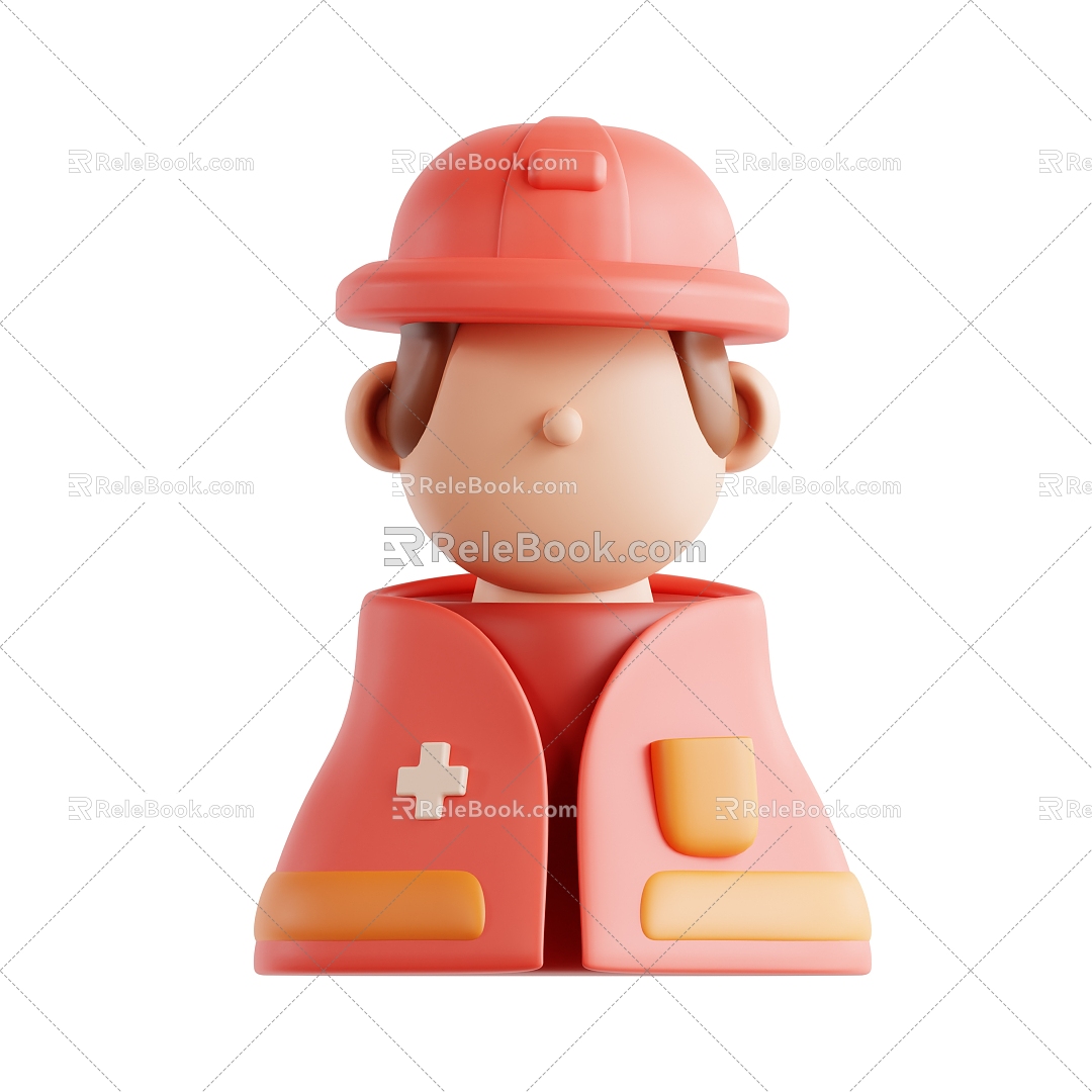 Construction Workers Cartoon Construction Workers Low Poly Construction Workers Toys 3d model