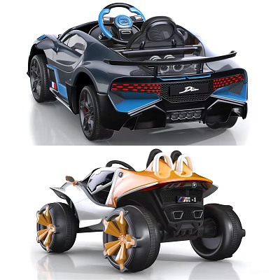 Kids Electric Toy Cars With Stylish Modern Design For Children Playtime 3d model