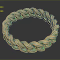 Stunning Gold Braided Bracelet With Sparkling Diamonds And Exquisite Weave Design