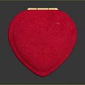 Red Heart Shaped Decorative Ornament Box Set For Home Tabletop Decoration