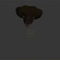 Highly Detailed Realistic 3D Chimpanzee Model With Smiling Face And Textured Fur