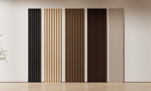 Modern wall panel grille 3d model