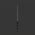 Red And Gold Long Blade Weapon With Modern Design And Shiny Finish