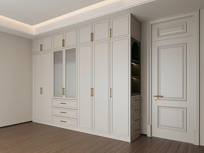 French Cream Style Wardrobe Door Wardrobe Cream Style