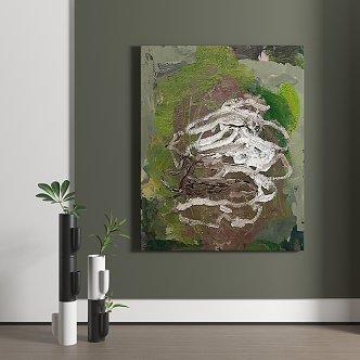 abstract decorative painting 3d model