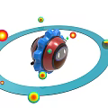 image of modern robot 3d model