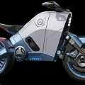 Mercedes-Benz Futuristic Concept Motorcycle With Modern Sleek Design And LED Lighting Features