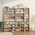 Nordic Bookshelf Storage Rack 3d model