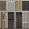 Modern Window Shutters In Various Colors And Stylish Designs For Home Interior Decor