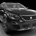 Black Peugeot SUV With Modern Front Design And Stylish Look