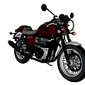 Vintage Brown Motorcycle with Round Headlight Chrome Details Spoked Wheels and Black Seat