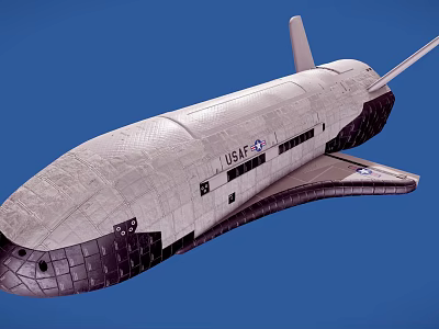USAF Space Shuttle Model For Space Exploration And Aerospace Research 3d model
