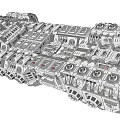 Complex Mechanical Structure With Detailed Sci Fi Design And Intricate Components