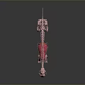 3D Rendered Cat Skeleton Anatomical Model Showing Detailed Bone Structure