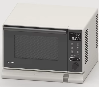 Toshiba Microwave Oven Kitchen Appliance With Digital Display And Control Panel 3d model