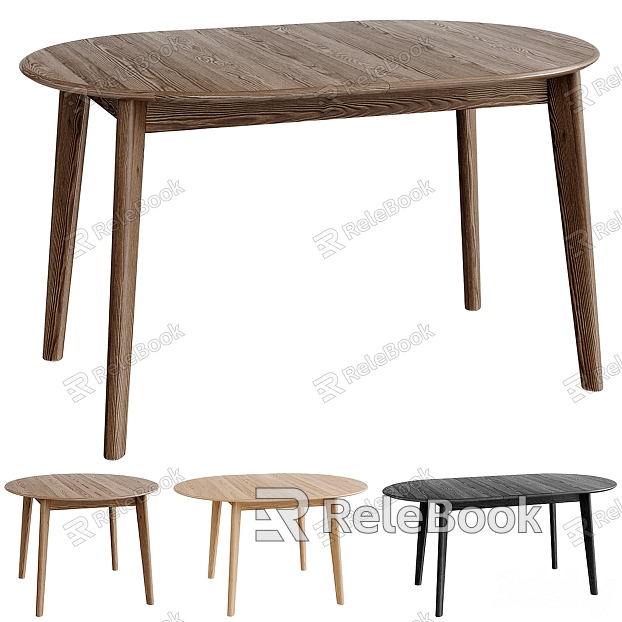 Deephouse solid wood coffee table round table model