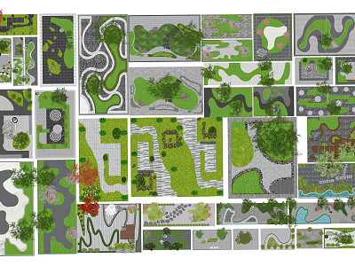 Karesansui Zen Garden Design With Diverse Rock Patterns And Landscape Layouts 3d model