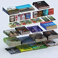 Diverse Books Magazines Stacked With Colorful Covers And Assorted Topics