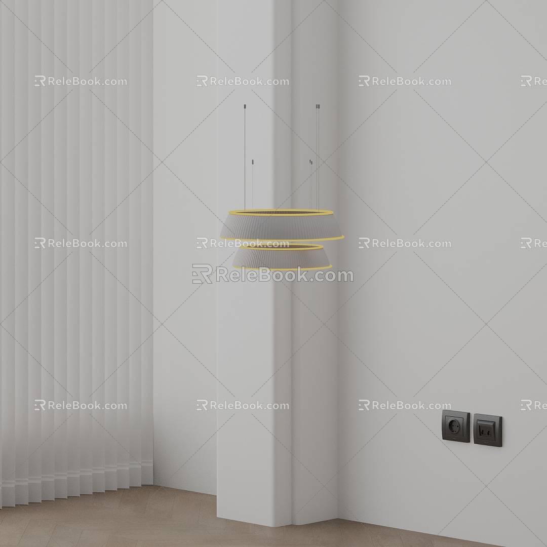 Modern chandelier 3d model