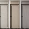 Modern Hinged Doors in Three Colors Light Wood Beige and Gray for Home Interior Design
